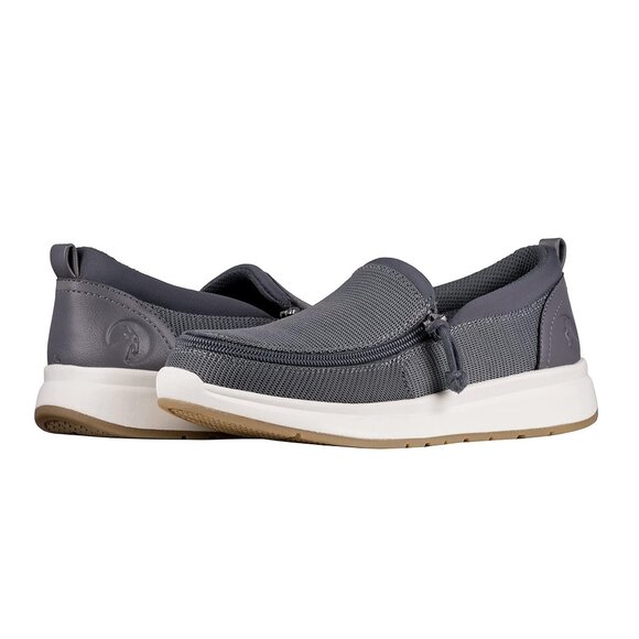 NEW Billy Footwear Women Perf Low Top Zip Up Mocs Gray Adaptive Size 8 W BY714 - Picture 1 of 6